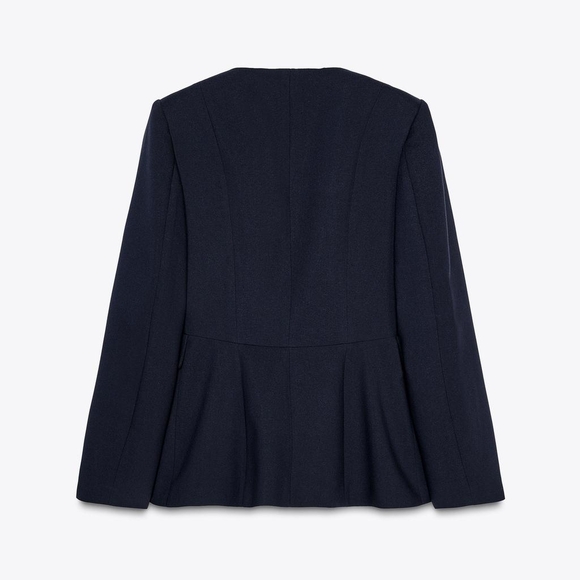 TAILORED ROUND NECK BLAZER SIZE XS - Picture 6 of 7